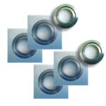 Kit 4 x Spot Náutico de Embutir Fiji Aluminium 2x1 Optolamp 12-24V