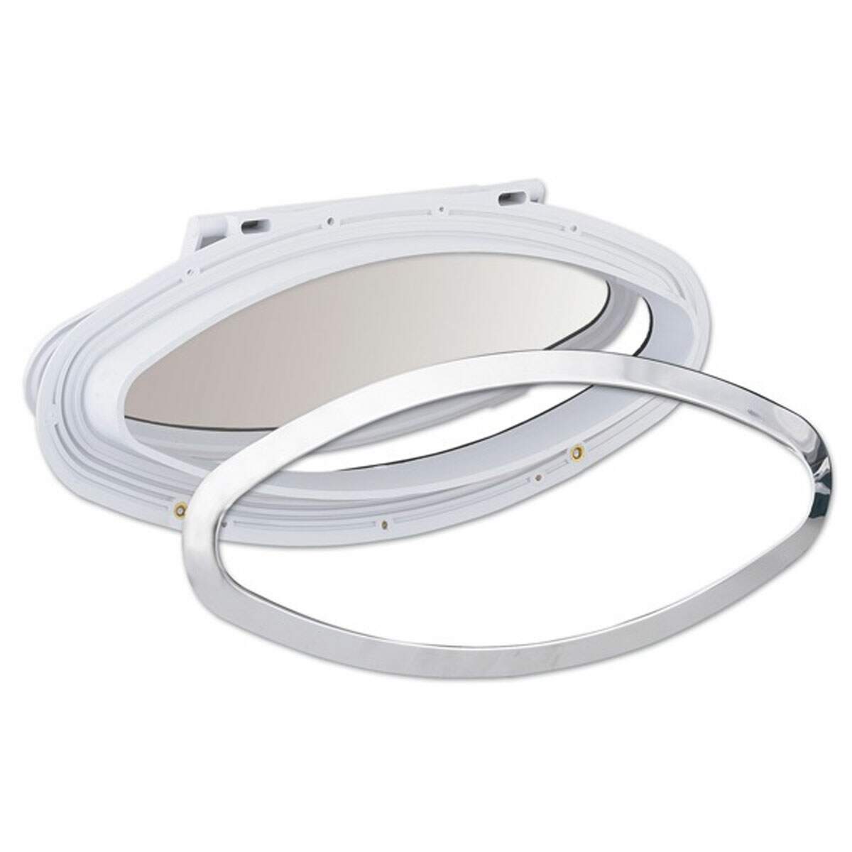 3f732d6489cd3ba61ac0a84d29672ce4.jpg Vigia Elíptica Branca Plástica 201x470mm Acabamento Inox - Imagem 1