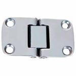 Dobradiça em Aço Inox 04 Furos com Ângulo de 135º