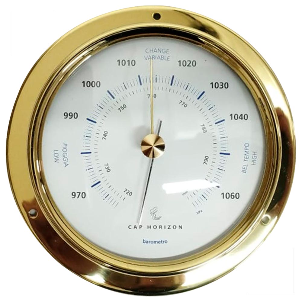6aa6dcb2098f6b747f8f7775e8af5015.jpg Barômetro Náutico em Latão Polido 110mm - Imagem 1