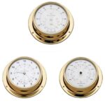 Kit Barômetro Termo-Higro e Relógio Náutico 110mm