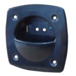 Puxador Náutico Preto Plástico 57X57X18mm