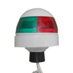 Luz De Navegação LED Redonda Bicolor Branca 12V