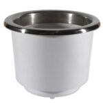 Porta Copo Grande De Embutir 110X95mm Acabamento Inox