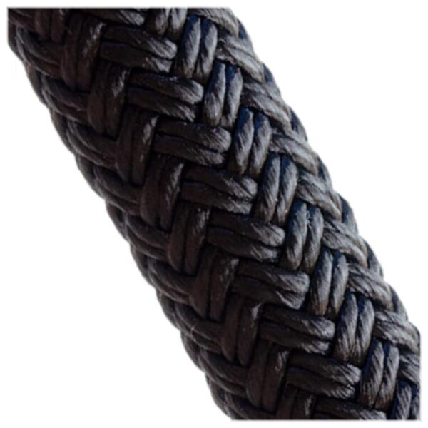 Cabo Náutico Trançado 10mm Preto Atracação Por Metro - Imagem 2