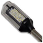 Luz de Alcançado Mega Estrobo Crepuscular Articulada Preta Arieltek - Imagem 2