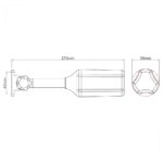 Luz de Alcançado Mega Estrobo Crepuscular Articulada Preta Arieltek - Imagem 3