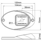 Luz de Navegação BB BE e Auxiliar Atracação Tubarão Arieltek - Imagem 3