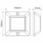 Luz de Pier LED Arieltek com Recarregamento Solar Azul - Imagem 2