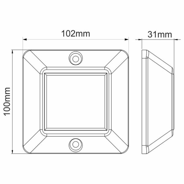 Luz de Pier LED Arieltek com Recarregamento Solar Azul - Imagem 2