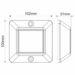Luz de Pier LED Arieltek com Recarregamento Solar Branco - Imagem 2