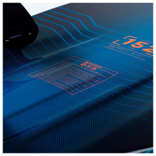 Prancha Wakesurf Laze Azul e Laranja 152cm Jobe Sports - Imagem 4