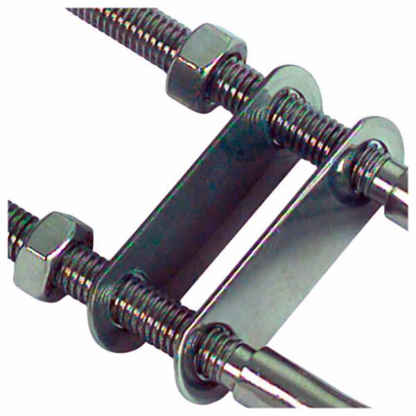 Ubolt FNI M10 Dupla Chapa 12mm Aço Inox - Imagem 2