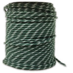 Cabo Náutico Pré-Estirado 6mm Verde Com Cinza Por Metro