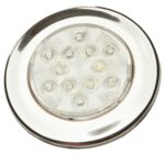 Luminária Náutica Inox Bicolor Branca e Vermelha