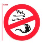 Adesivo Proibido Fumar em PVC  Resistente aos Raios UV 170mm - Imagem 4