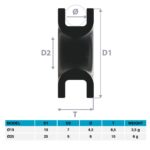 Anel Roldana de Baixo Atrito 25mm - Imagem 3