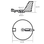 Anodo Leme Para Motores Yamaha 4T 25 A 60hp - Imagem 5