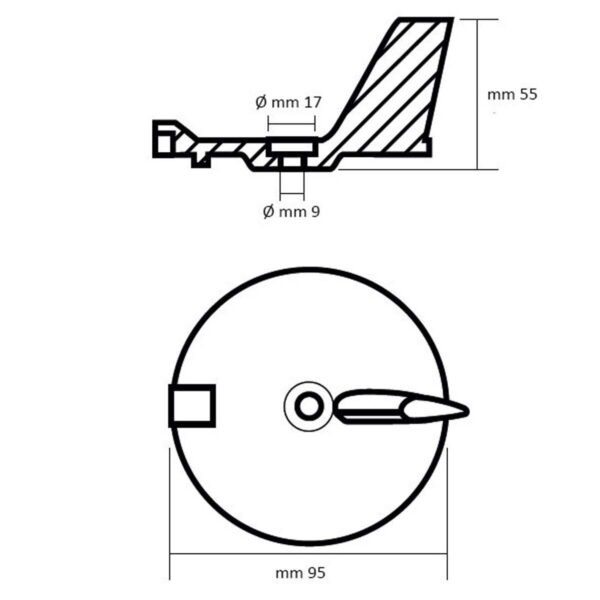 Anodo Leme Para Motores Yamaha 4T 25 A 60hp - Imagem 5