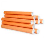 Kit 10 Tubos Postal de Papelão 100x6 cm com Tampa