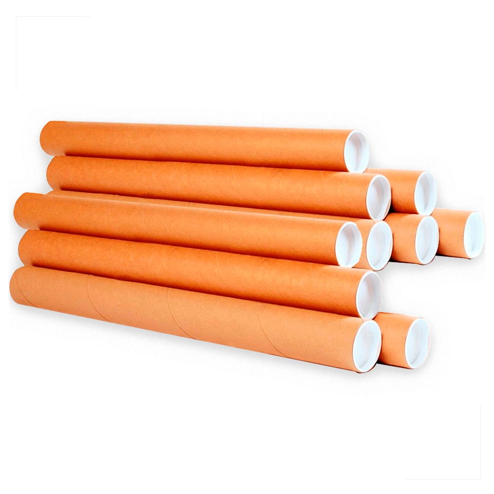 b9b7c61bfa2359946aeee5bcb198ef25.jpg Kit 10 Tubos Postal de Papelão 100x6 cm com Tampa - Imagem 1