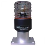 Luz Strobo Para Veleiros 4 Em 1 LED Optolamp Sirius Lx Plus Preta