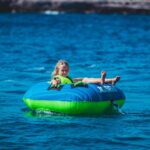 Boia Náutica Swath 1 Pessoa Jobe Rebocável Lancha Jet Verde Azul - Imagem 6