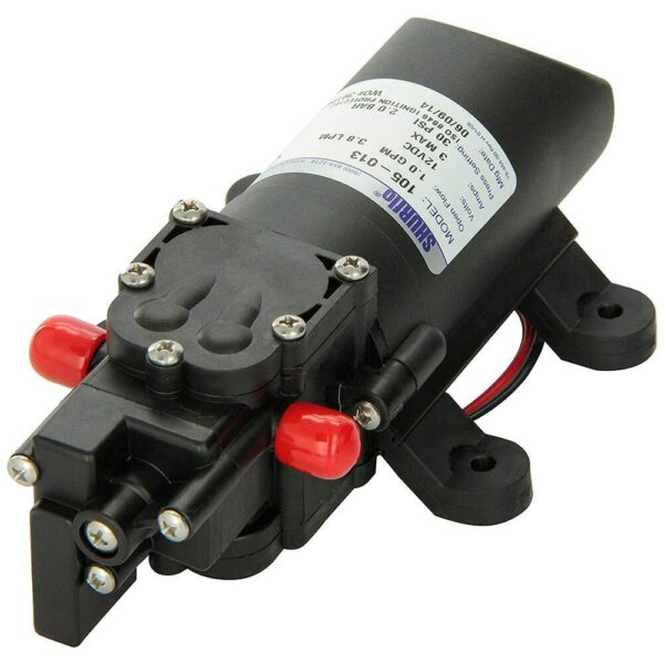 Bomba 1.0 Gpm 30 PSI Doce 12V Shurflo - Imagem 2