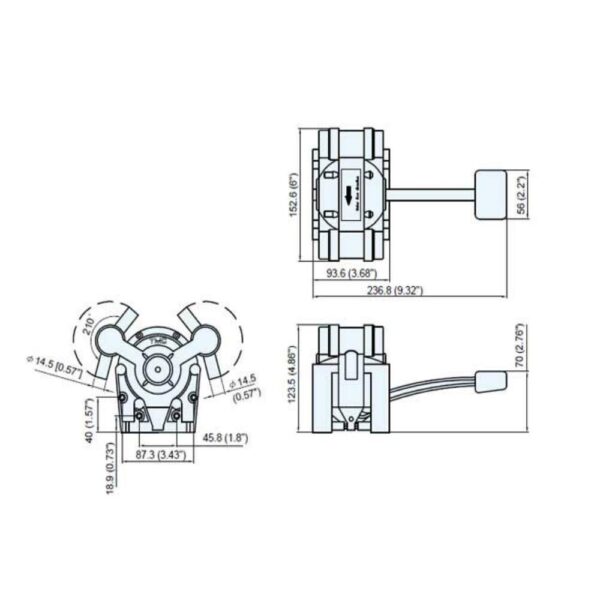 Bomba De Pedal Dupla Ação Tmc - Imagem 3
