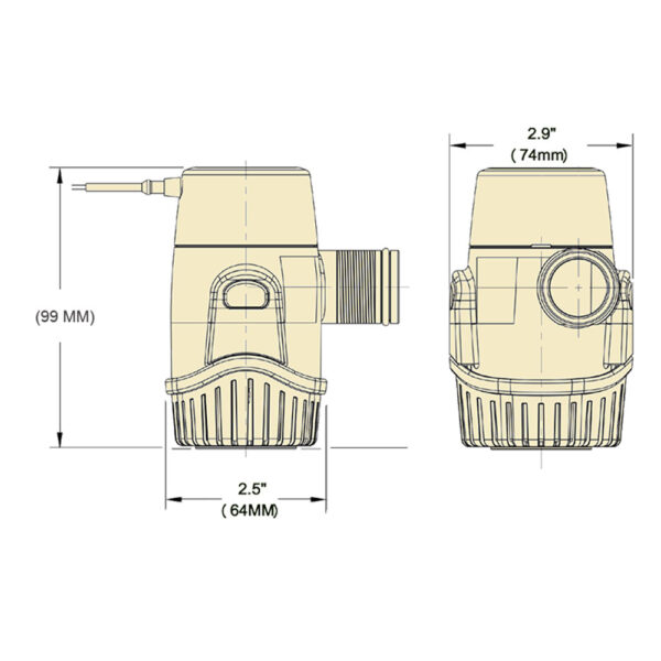 Bomba De Porão Rule 500 GPH - Imagem 2