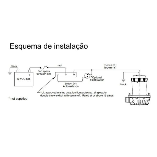 Bomba De Porão Shurflo 2000 GPH 24V - Imagem 4