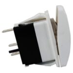 Botão Buzina Branco LED Branco 12V/24V 3 Pinos - Imagem 3