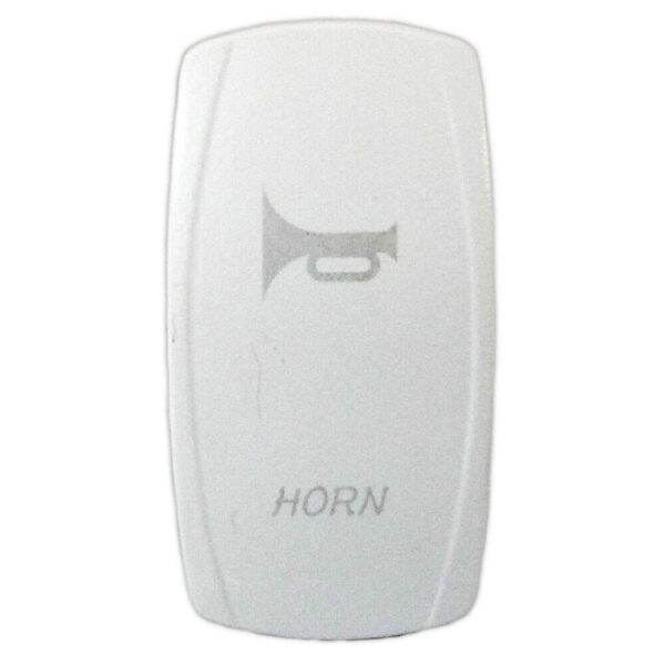 Botão Buzina Branco LED Branco 12V/24V 3 Pinos - Imagem 4