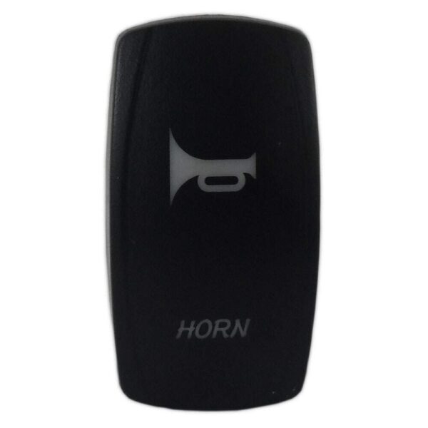 Botão Buzina Preto LED Branco 12V/24V 3 Pinos - Imagem 3