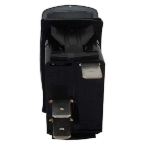 Botão Buzina Preto LED Branco 12V/24V 3 Pinos - Imagem 4