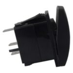 Botão Buzina Preto LED Branco 12V/24V 3 Pinos - Imagem 5