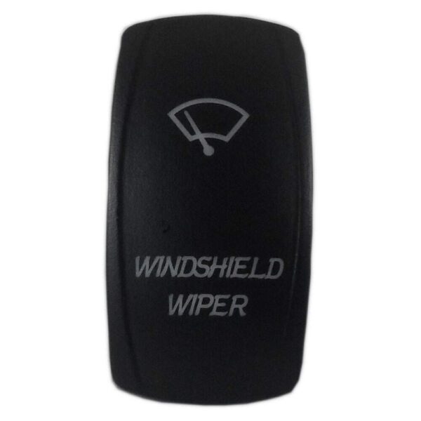 Botão Náutico Limpador Parabrisa Marinizado Preto Com LED Branco 12V/24V 3 Pinos - Imagem 3