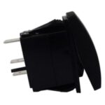 Botão Náutico Limpador Parabrisa Marinizado Preto Com LED Branco 12V/24V 3 Pinos - Imagem 5