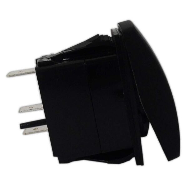 Botão Náutico Limpador Parabrisa Marinizado Preto Com LED Branco 12V/24V 3 Pinos - Imagem 5