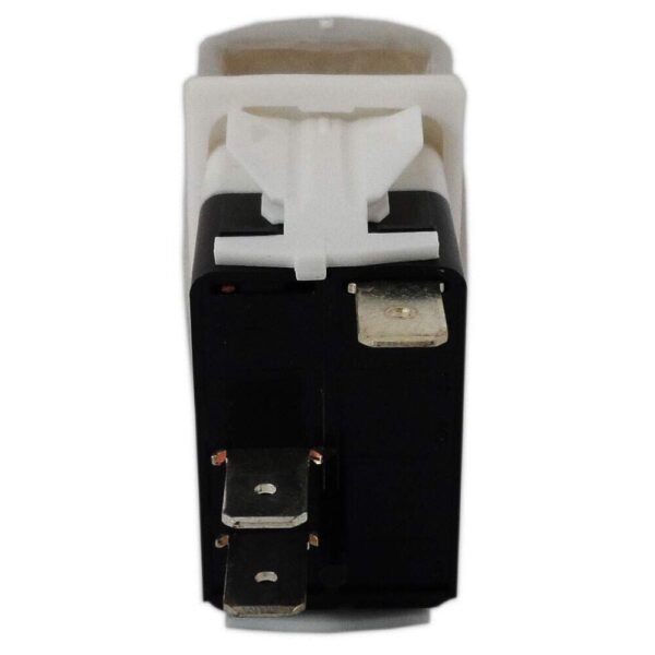 Botão Náutico Momentâneo Marinizado Branco Com LED Azul 12V/24V 3 Pinos - Imagem 3