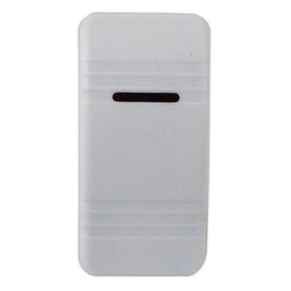 Botão Náutico Momentâneo Marinizado Branco Com LED Vermelho 12V/24V 3 Pinos - Imagem 3