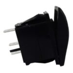 Botão Náutico Momentâneo Marinizado Preto Com LED Vermelho 12V/24V 3 Pinos - Imagem 5