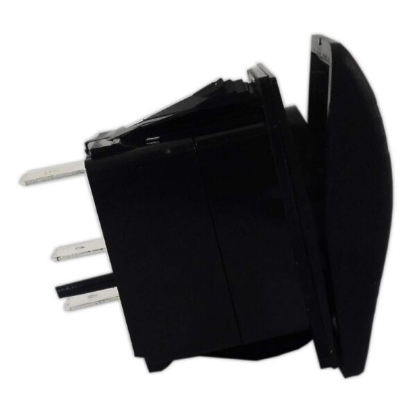 Botão Náutico Momentâneo Marinizado Preto Com LED Vermelho 12V/24V 3 Pinos - Imagem 5