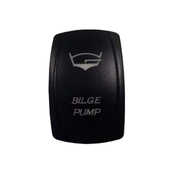 Botão Náutico Momentâneo Off Momentâneo Marinizado Preto Bomba De Porão - Imagem 2