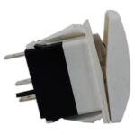 Botão Náutico On Off Marinizado Branco LED Azul 12V/24V 3 Pinos - Imagem 5