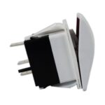 Botão Náutico On Off Marinizado Branco LED Vermelho 12V/24V 3 Pinos - Imagem 5