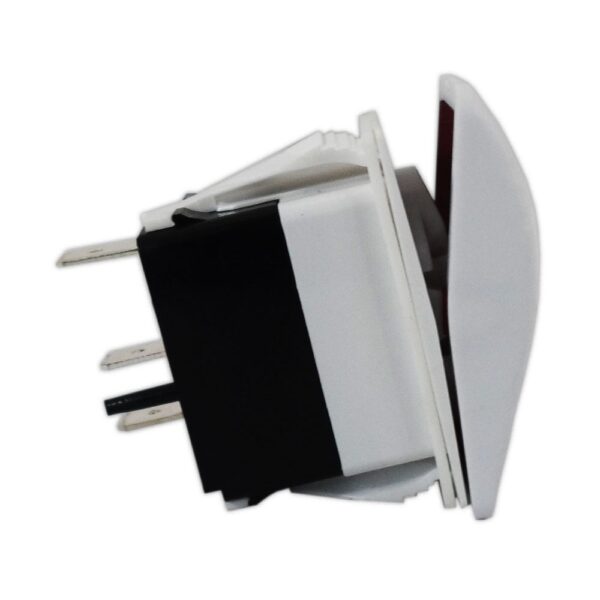 Botão Náutico On Off Marinizado Branco LED Vermelho 12V/24V 3 Pinos - Imagem 5