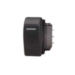 Botão Náutico On Off Marinizado Preto LED Branco 12V/24V 3 Pinos - Imagem 2