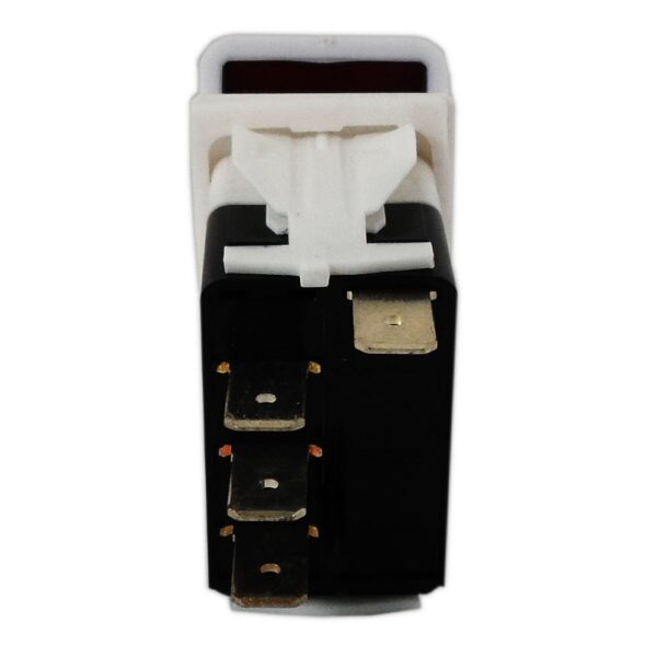 Botão Náutico On Off On Marinizado Branco LED Vermelho 12V/24V 4 Pinos - Imagem 4