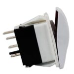 Botão Náutico On Off On Marinizado Branco LED Vermelho 12V/24V 4 Pinos - Imagem 5